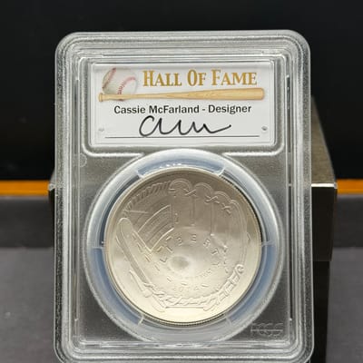 2014P Baseball Hall of Fame Silver Dollar NGC MS70 - additional view