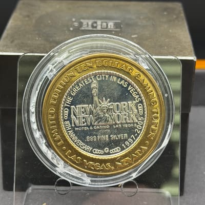 Casino Silver Strike 0.6oz~ New York 8th Anniv - additional view