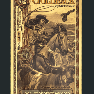 2025 Oklahoma 1/2 goldback 