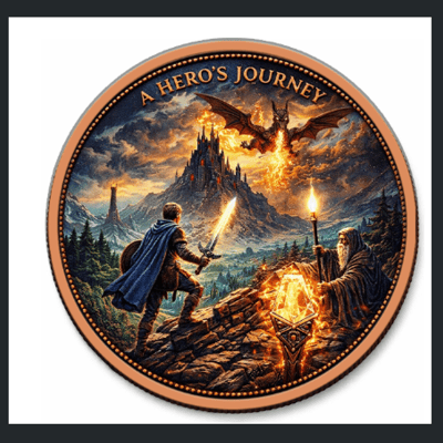 2026 A Hero's Journey Colorized 5 oz .999 Copper - additional view