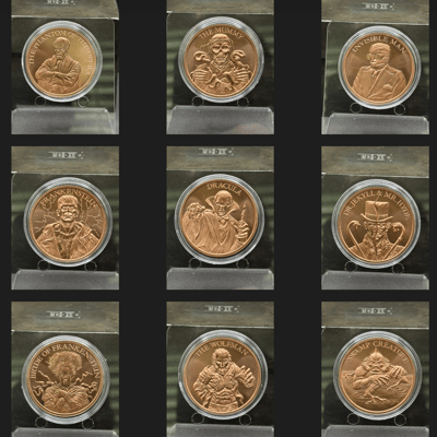 VINTAGE HORROR MOVIE Series .999 Copper x 9oz