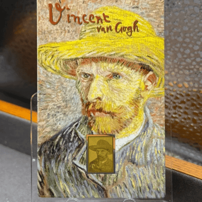 Gold: Vincent Van Gogh Self Portrait 1/1000th Gold AUC