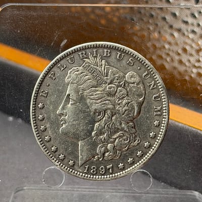 1897 P Morgan Silver Dollar. ~ Box M