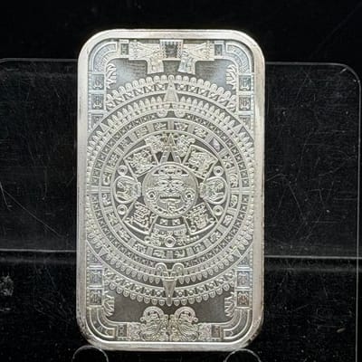 Aztec Silver 1oz Bar 999 - additional view