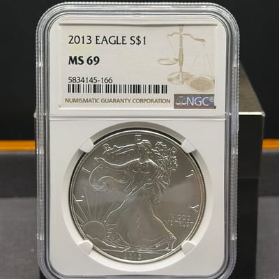 2013 American Silver Eagle 1oz Silver NGC MS69