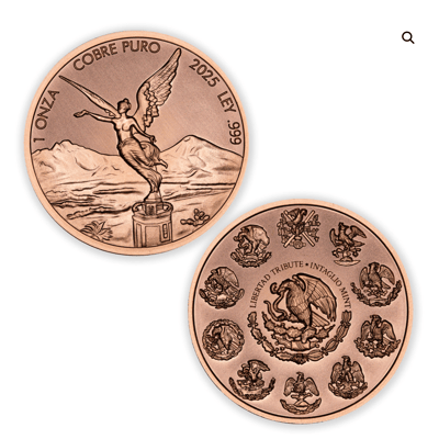 2025 Libertad Tribute 1oz Copper by Intaglio
