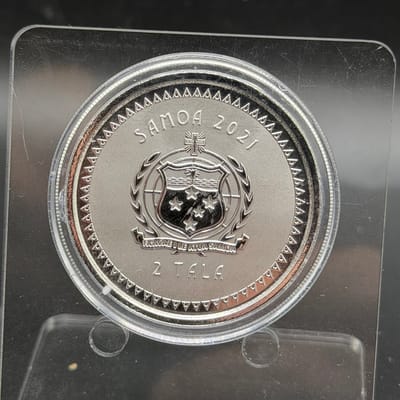2021 Samoa 2 Tala 1oz Silver Pacific Mermaid  - additional view
