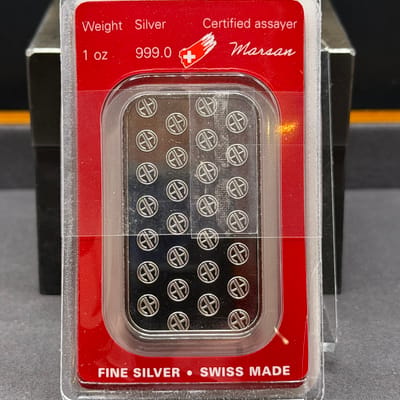 Argor Heraeus Switzerland 1 Oz Silver Bar .999 TEP - additional view