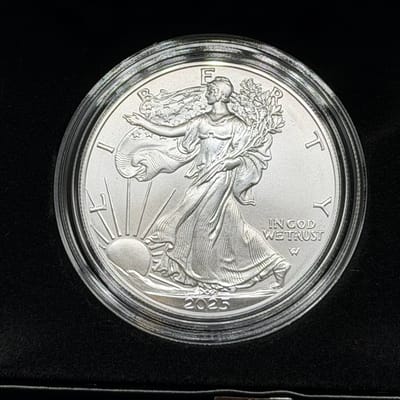 2025 W American Eagle One Ounce Silver Uncirc OGP