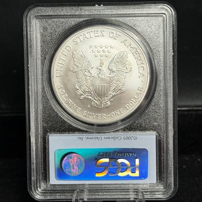 2004 American Silver Eagle 1oz PCGS MS69 - additional view