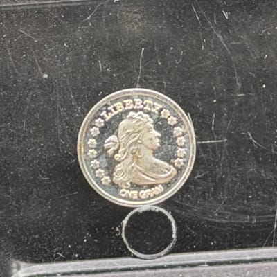 Silver 1 Gram: Liberty Bust Round ~ Box A