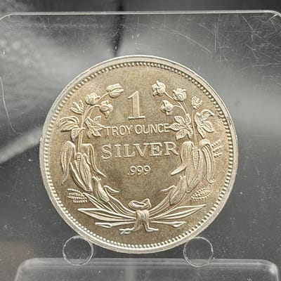 Near Spot: Seated Liberty Tribute 1oz Round. B - additional view