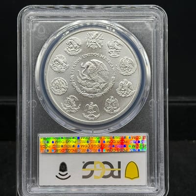 2022 1 oz Fine Silver Mexico Libertad Onza ~ MS70 - additional view