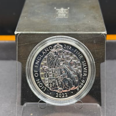 2022 Lion of England 2oz ~ Tudor Beasts in Capsule