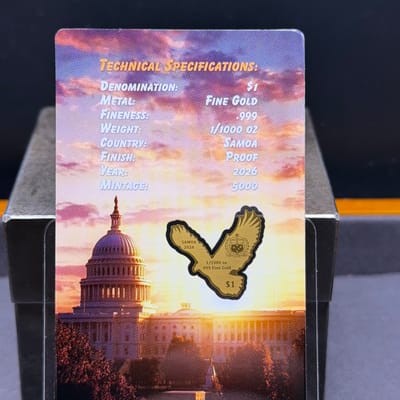 American Eagle ~ USA Gold 1/1000oz - additional view