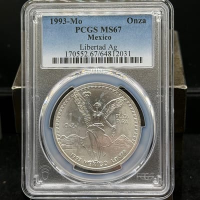 1993 Libertad 1oz PCGS MS67
