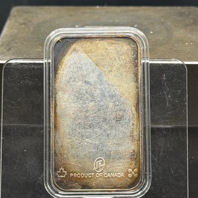 Near Spot: Vintage National Toned Silver Bar - additional view