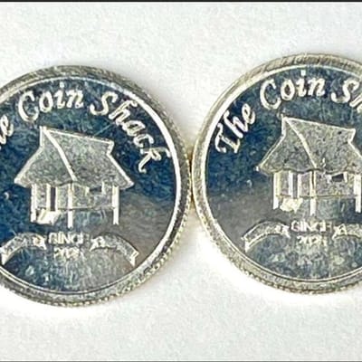 2 x 1g The Coin Shack Silver 999
