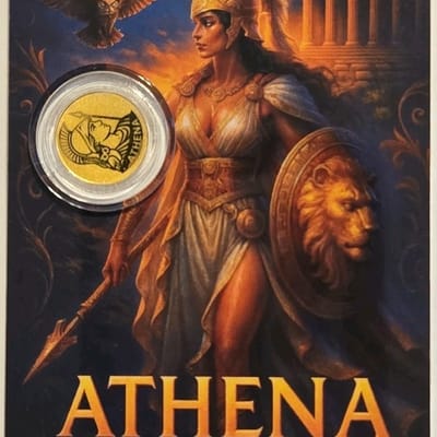 Athena 1/1000 oz Gold Coin