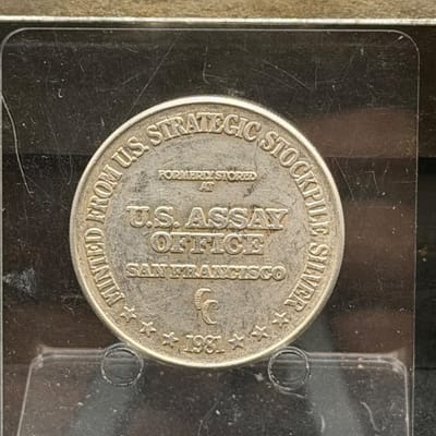 NEAR SPOT Silver 1oz 999 US Assay Trade Unit - additional view