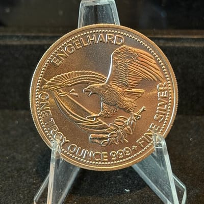 1985 Engelhard Prospector Silver Round ~Eagle Rev - additional view
