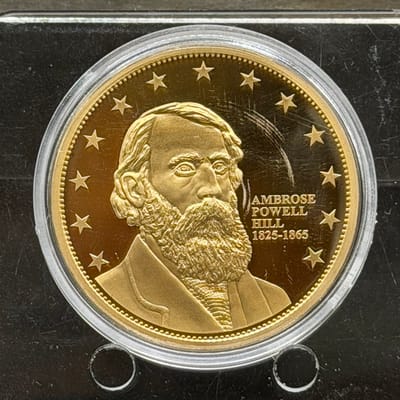 Copper/24Gold Covered 1oz: Cival War Ambrose Hill