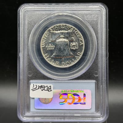 1957 Franklin Half Dollar Proof ~ PCGS PR64 - additional view