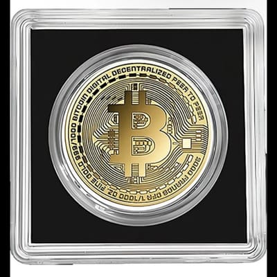 Bitcoin Gold 1/1000 oz in Capsule and Box