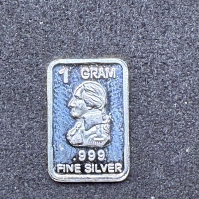 Silver 1 Gram: George Washington ~ Box C