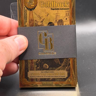 100 x Arizona 1/2 Goldback 1/2000 Oz Gold