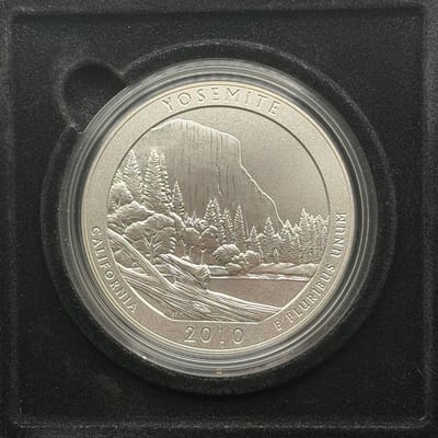 2010 Yosemite National Park 5 oz Silver coin