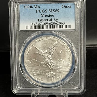 2020 Libertad 1oz BU ~ PCGS Graded MS69