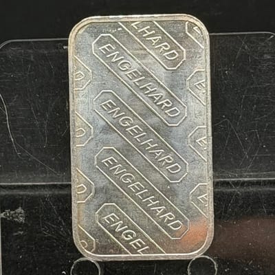 Vintage Engelhard 1oz Silver Bar ~ As pictured Bar - additional view