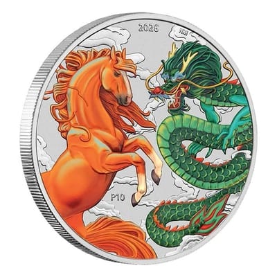 2026 1 oz Silver Chinese Myth & Legends Fire 