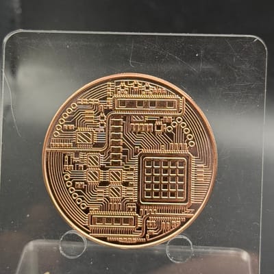 2 x Bitcoin Copper 1 oz Round - additional view