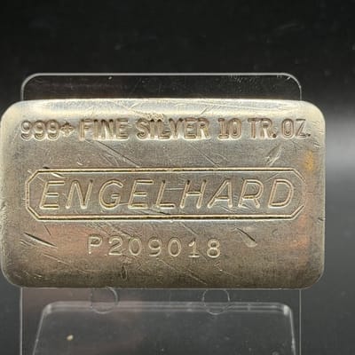 10oz Engelhard P Loaf Vintage  Silver