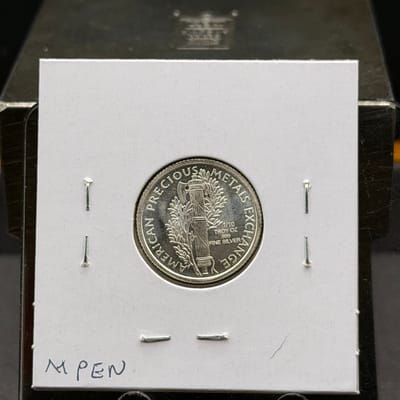 Mercury Dime 1/10th Silver tribute - additional view