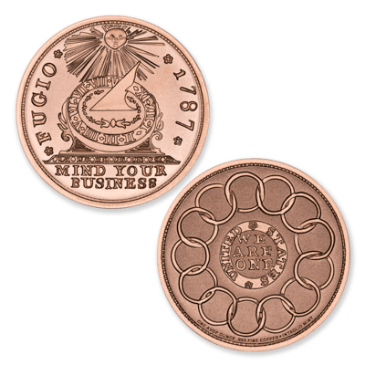 COLONIAL TRIBUTE SERIES - FUGIO CENT COPPER 1OZ