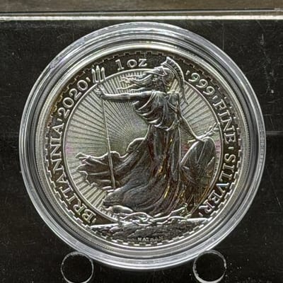2020 Britannia 1oz Silver Round Capsule