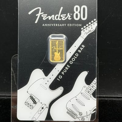 2026 PAMP Fender Guitar  1g Gold Bar in TEP