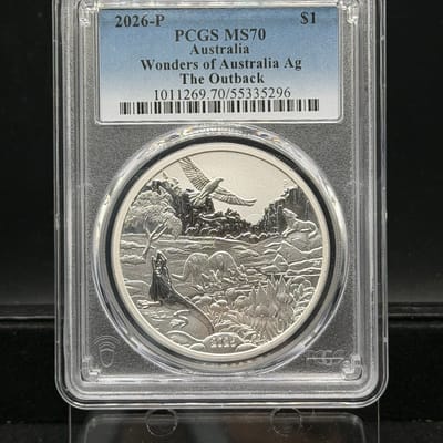 2026 Wonders of Australia The Outback $1 PCGS MS70