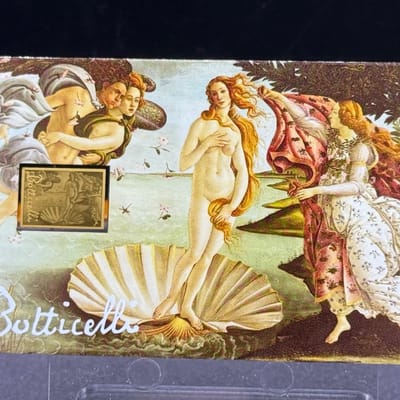 Birth of Venus Botticelli ~ Gold 1/1000oz