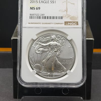 2015 American Silver Eagle 1oz Silver NGC MS69