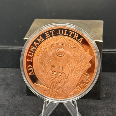 Diamond Hands 5oz .999 Fine Copper Round in Caps - additional view