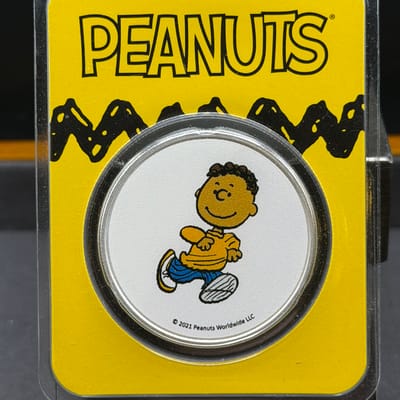 Peanuts® Franklin 1 oz Colorized Silver in TEP