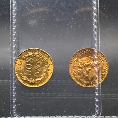 Random Draw: Dos Pesos 1.5gram Mexico Gold Coin