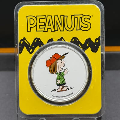 Peanuts® Peppermint Patty 1 oz Colorized Silver 
