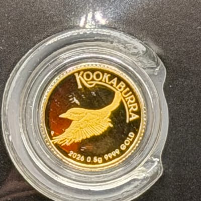 2026 Australia Kookaburra 0.5g Gold Coin in Card - additional view