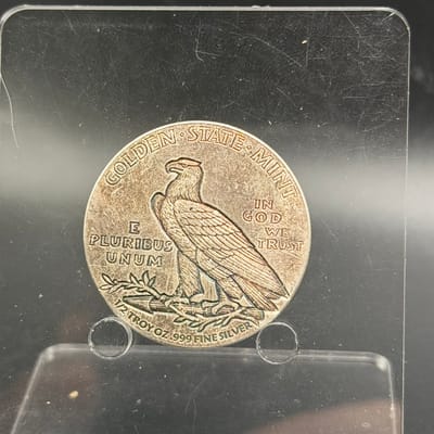 Silver Liberty Incuse Indian Head 1/2oz GSM - additional view