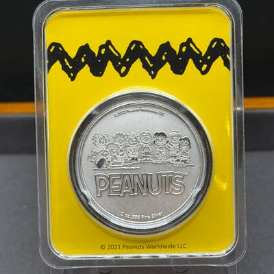 Peanuts® Marcie 1 oz Colorized Silver Round TEP - additional view